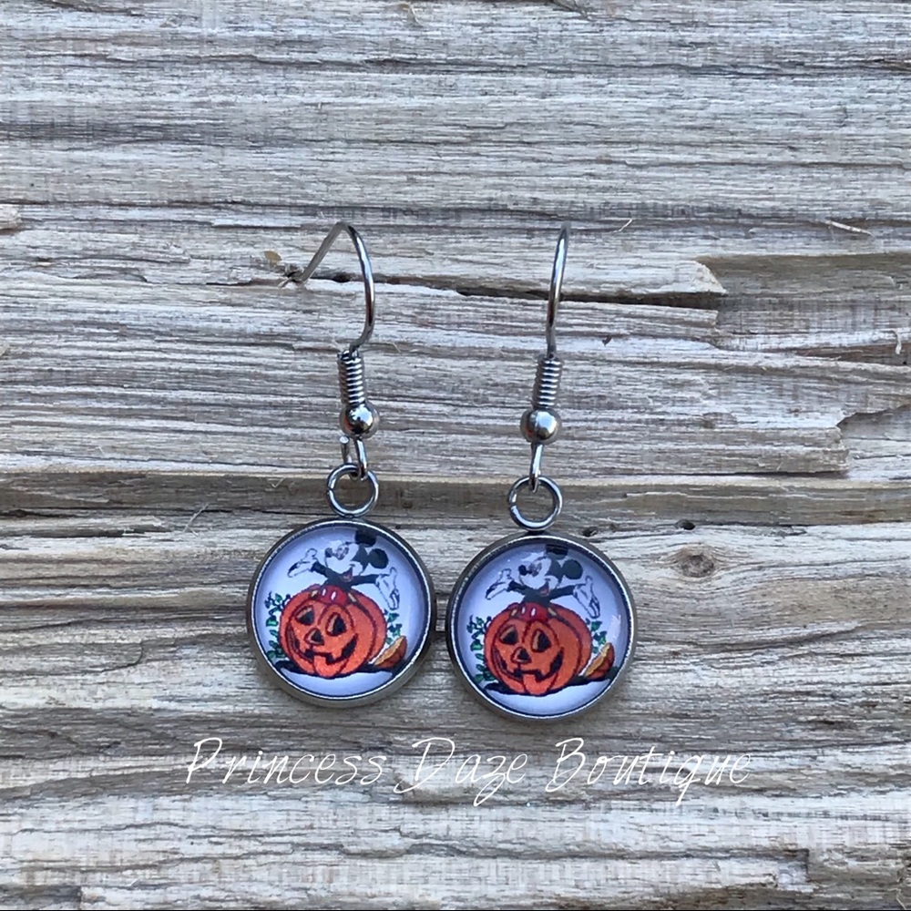 Mickey Halloween Dangle Earrings
